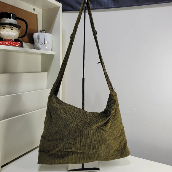 Source Unknown Handbags - Unique Unbranded Green Multi-purpose Beaded Boho Shoulder Bag